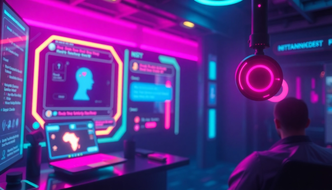 Close-up of a user engaging in a NSFW AI chat via an advanced virtual interface, highlighting AI interaction and adult content securely displayed on a sleek screen.