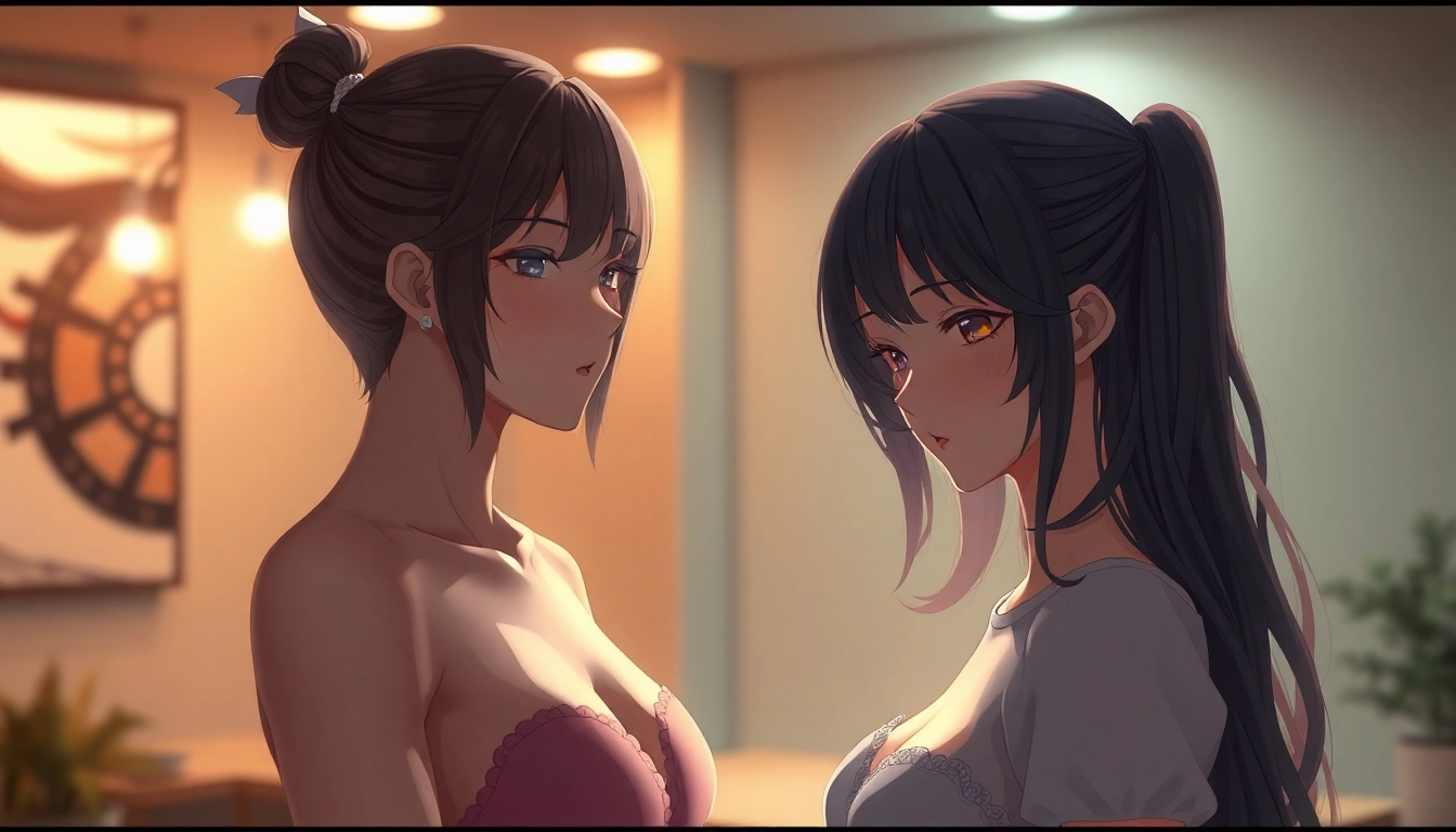 Detailed NSFW AI-generated visual depicting anime characters with realistic textures, emphasizing emotional expression and high-fidelity styling for adult content enthusiasts.