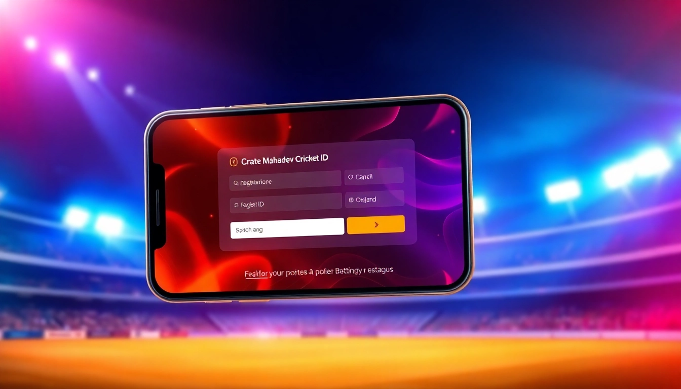 Step-by-step guide on creating Mahadev Cricket ID for online betting in India, highlighting ease and security for users.