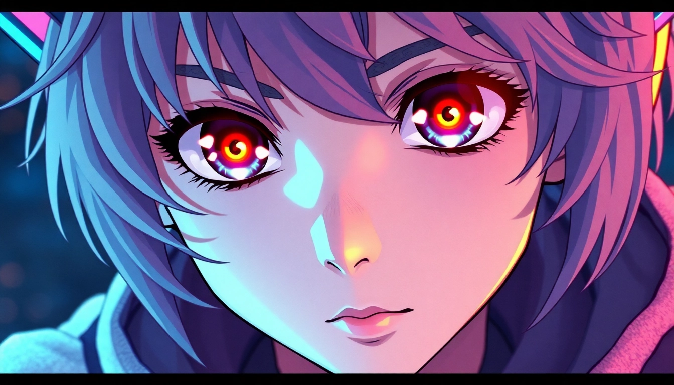 AI generated hentai featuring a vividly detailed anime character with expressive eyes and dynamic pose, emphasizing realism and creativity.