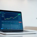 Best Trading Platform for Beginners User-friendly trading interface on laptop in a professional