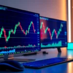 Trading view software displaying detailed market analysis and live charts for traders and investors